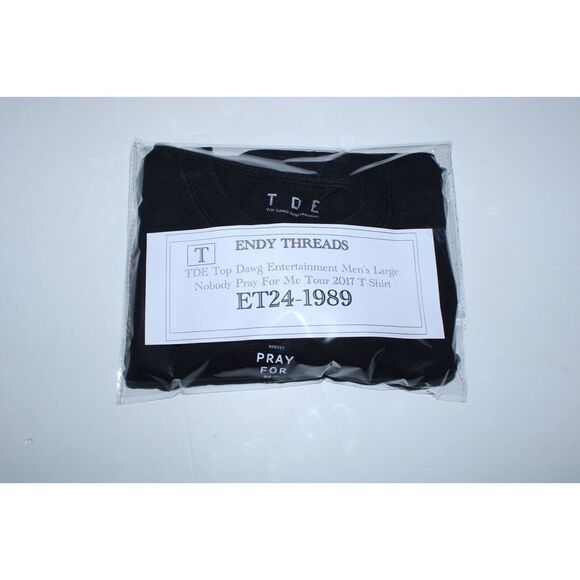 TDE Top Dawg Entertainment Men's‎ Large Nobody Pray For Me Tour 2017 T-Shirt - Picture 13 of 13